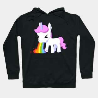 Rainbow Unicorn Vomit - Colorful Magic Unleashed Hoodie